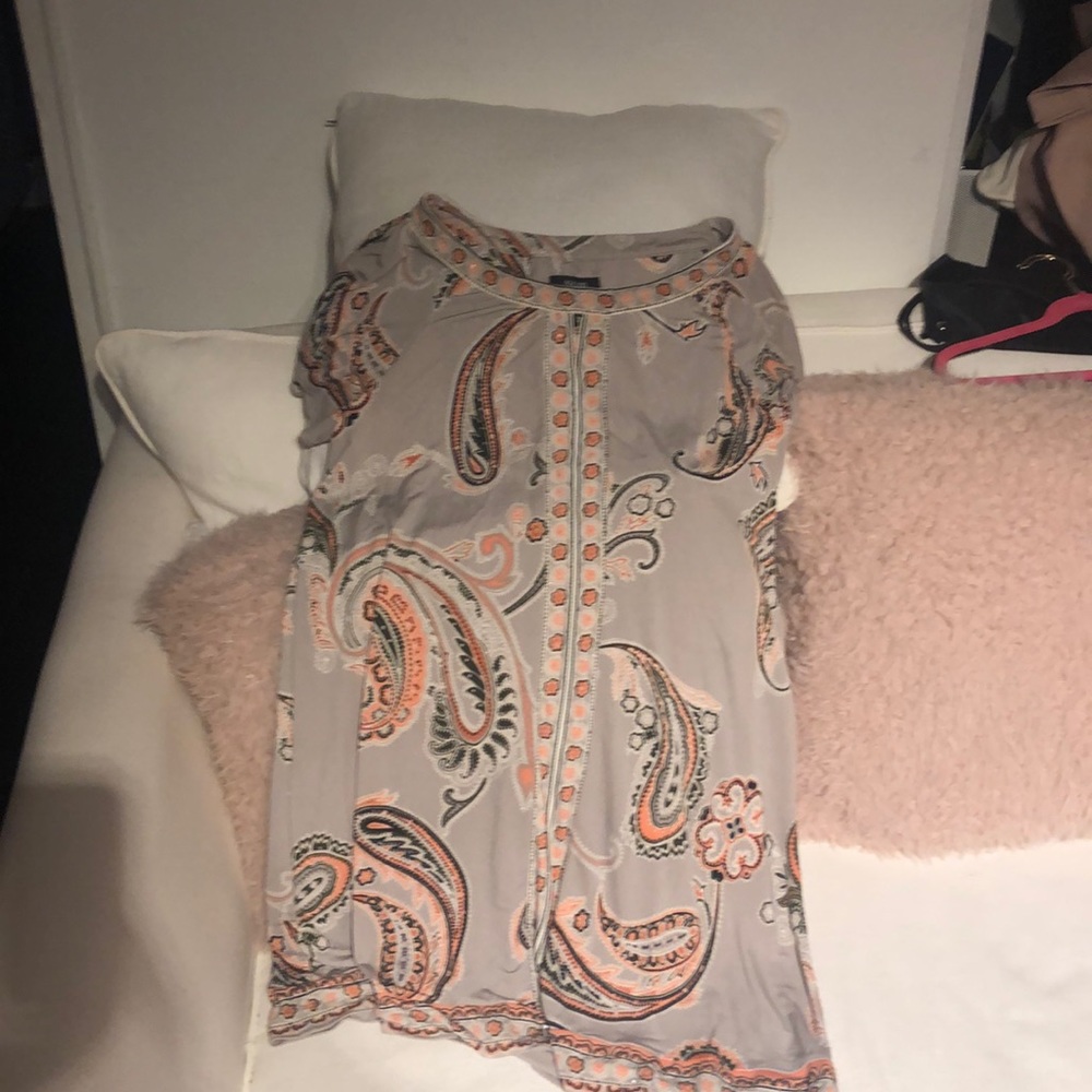 Paisley tunic top